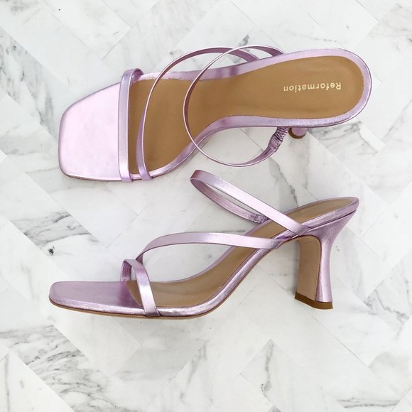 Reformation Shoes - REFORMATION Miranda Asymmetrical High Heel Size 8.5